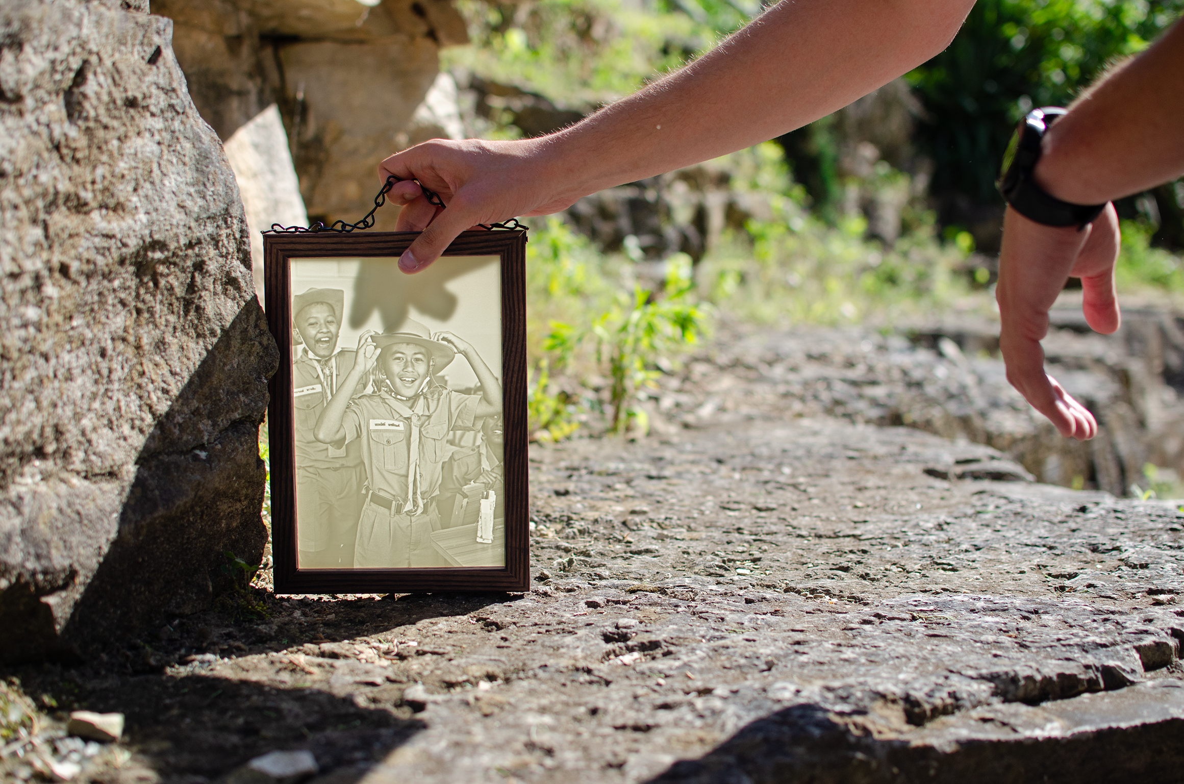 Custom lithophane in wooden frame to hang on a window main page